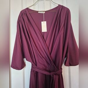 Womens Koh Koh  Plus Maroon Semi Formal Maxi Dress Size 3X